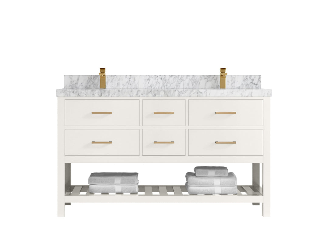 Parker 60 in. W x 22 in. D Double Sink Bathroom Vanity - Willow Bath and Vanity