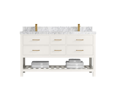 Parker 60 in. W x 22 in. D Double Sink Bathroom Vanity - Willow Bath and Vanity