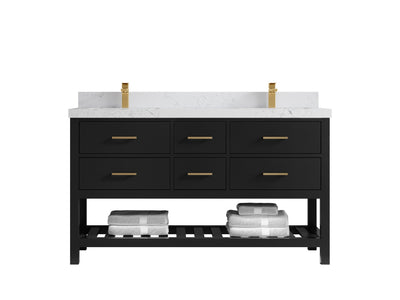 Parker 60 in. W x 22 in. D Double Sink Bathroom Vanity - Willow Bath and Vanity