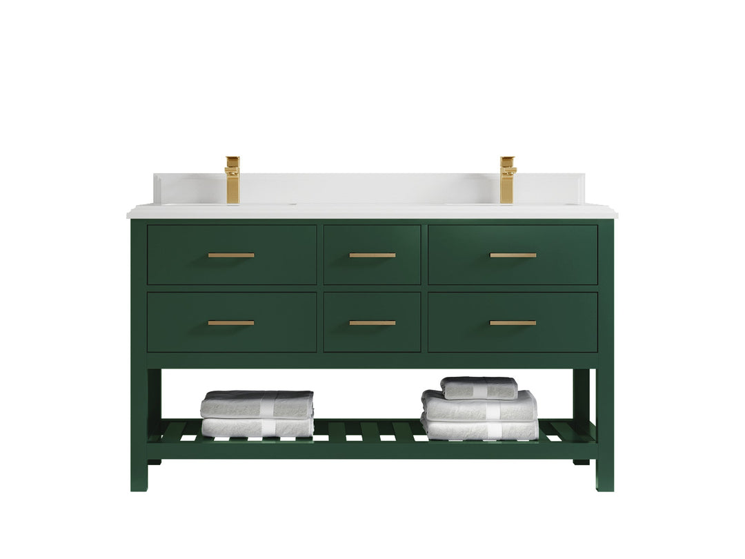 Parker 60 in. W x 22 in. D Double Sink Bathroom Vanity - Willow Bath and Vanity
