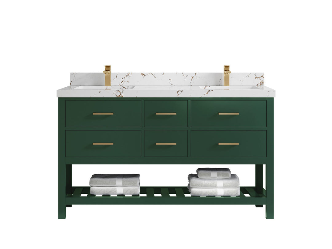 Parker 60 in. W x 22 in. D Double Sink Bathroom Vanity - Willow Bath and Vanity