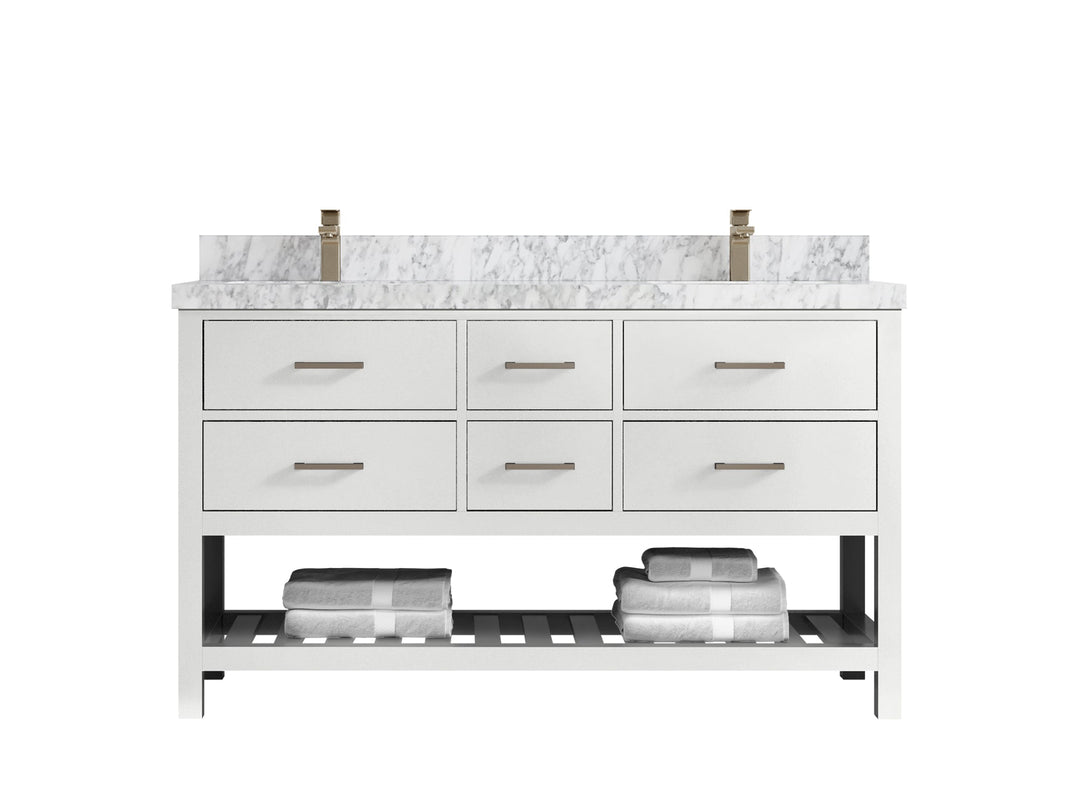 Parker 60 in. W x 22 in. D Double Sink Bathroom Vanity - Willow Bath and Vanity