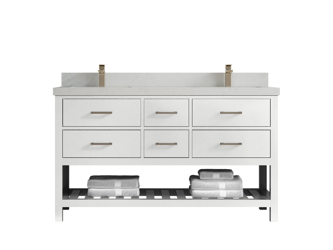 Parker 60 in. W x 22 in. D Double Sink Bathroom Vanity - Willow Bath and Vanity
