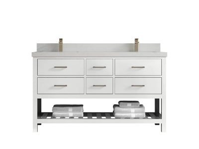 Parker 60 in. W x 22 in. D Double Sink Bathroom Vanity - Willow Bath and Vanity