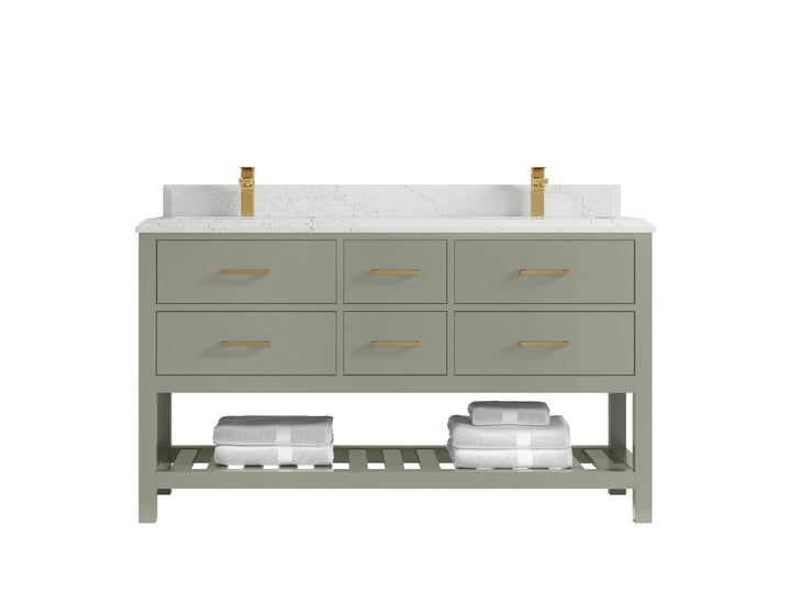 Parker 60 in. W x 22 in. D Double Sink Bathroom Vanity - photo 47