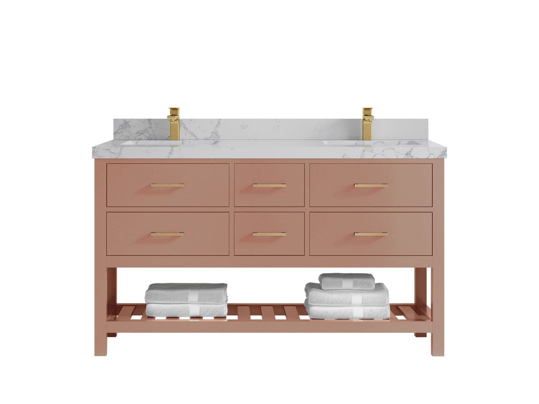 Parker 60 in. W x 22 in. D Double Sink Bathroom Vanity - Willow Bath and Vanity