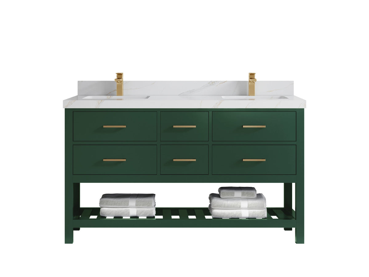 Parker 60 in. W x 22 in. D Double Sink Bathroom Vanity - Willow Bath and Vanity