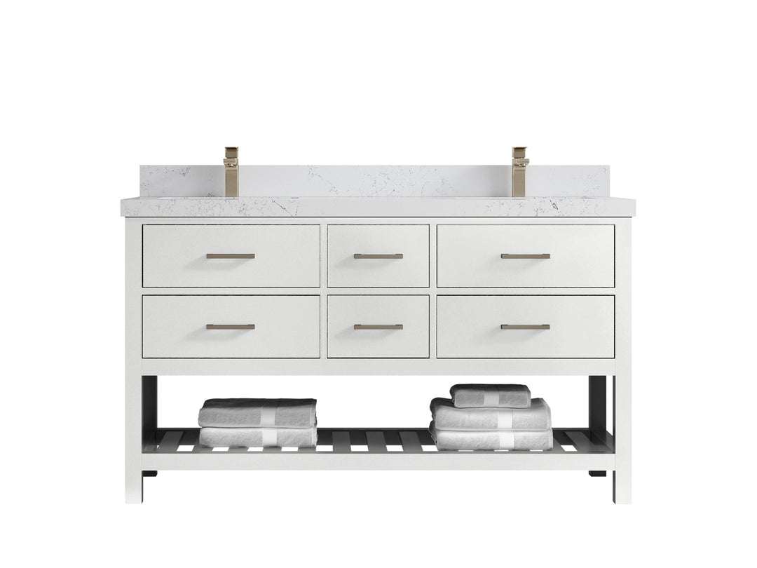 Parker 60 in. W x 22 in. D Double Sink Bathroom Vanity - Willow Bath and Vanity