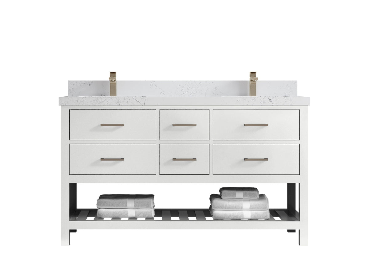 Parker 60 in. W x 22 in. D Double Sink Bathroom Vanity - Willow Bath and Vanity