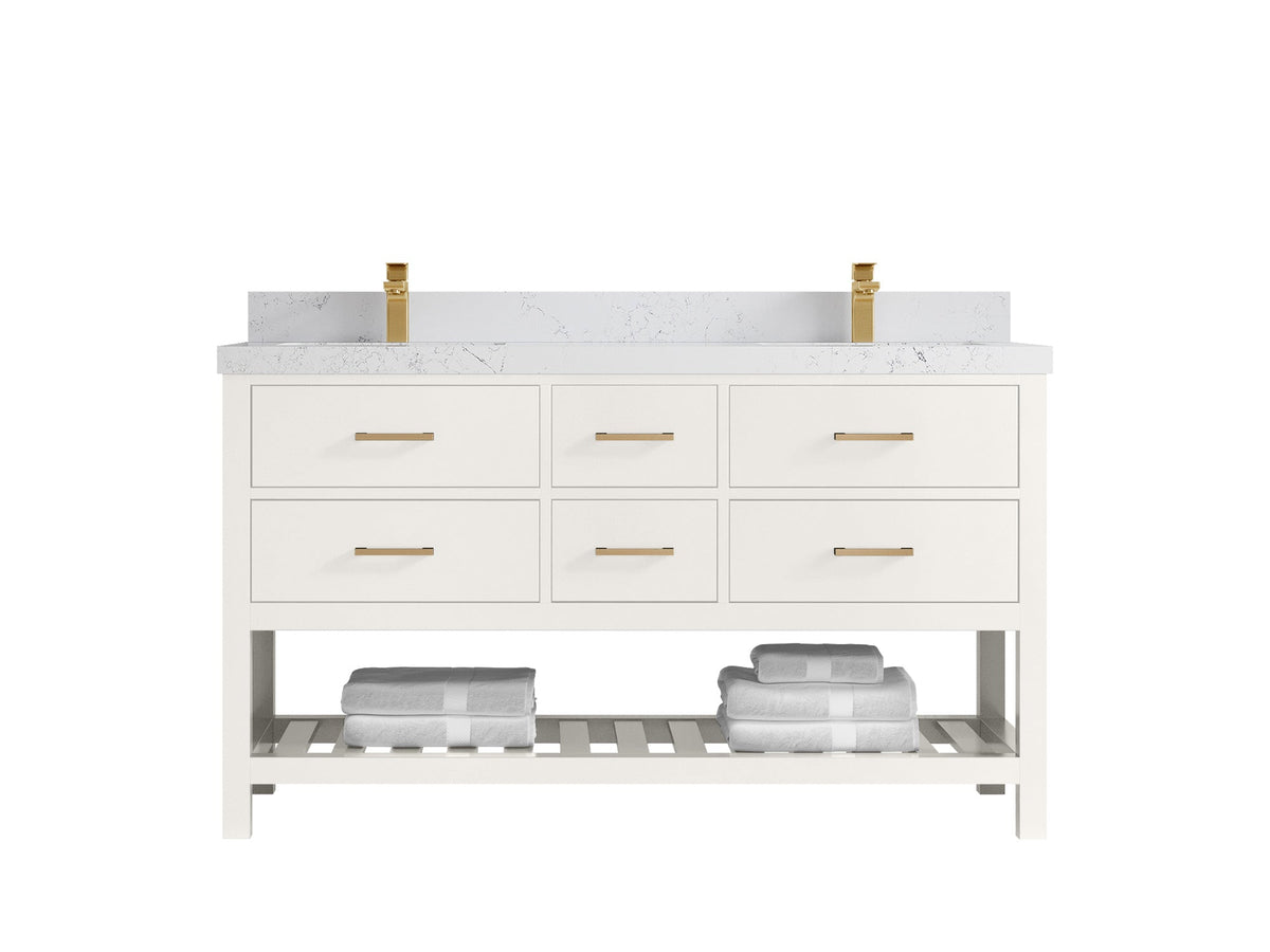 Parker 60 in. W x 22 in. D Double Sink Bathroom Vanity - Willow Bath and Vanity