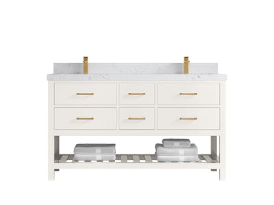 Parker 60 in. W x 22 in. D Double Sink Bathroom Vanity - Willow Bath and Vanity