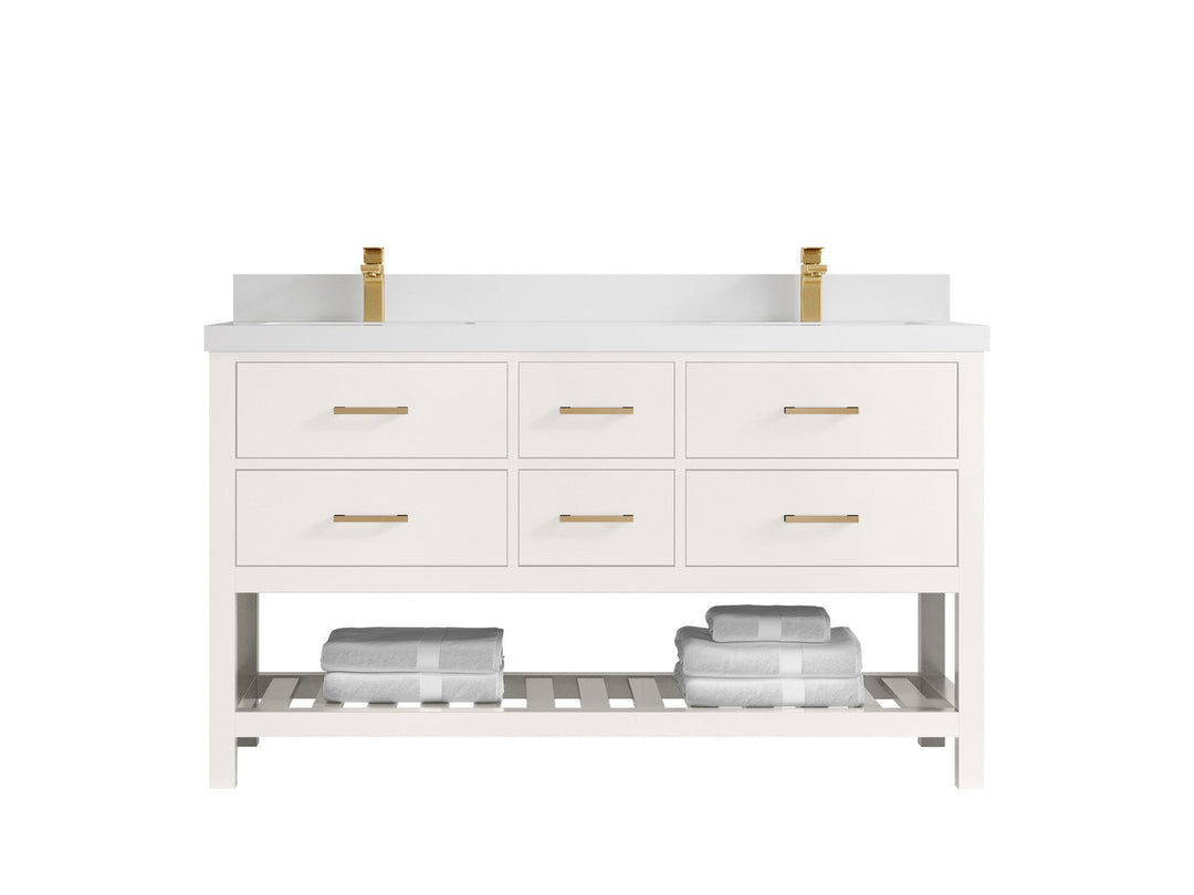 Parker 60 in. W x 22 in. D Double Sink Bathroom Vanity - Willow Bath and Vanity