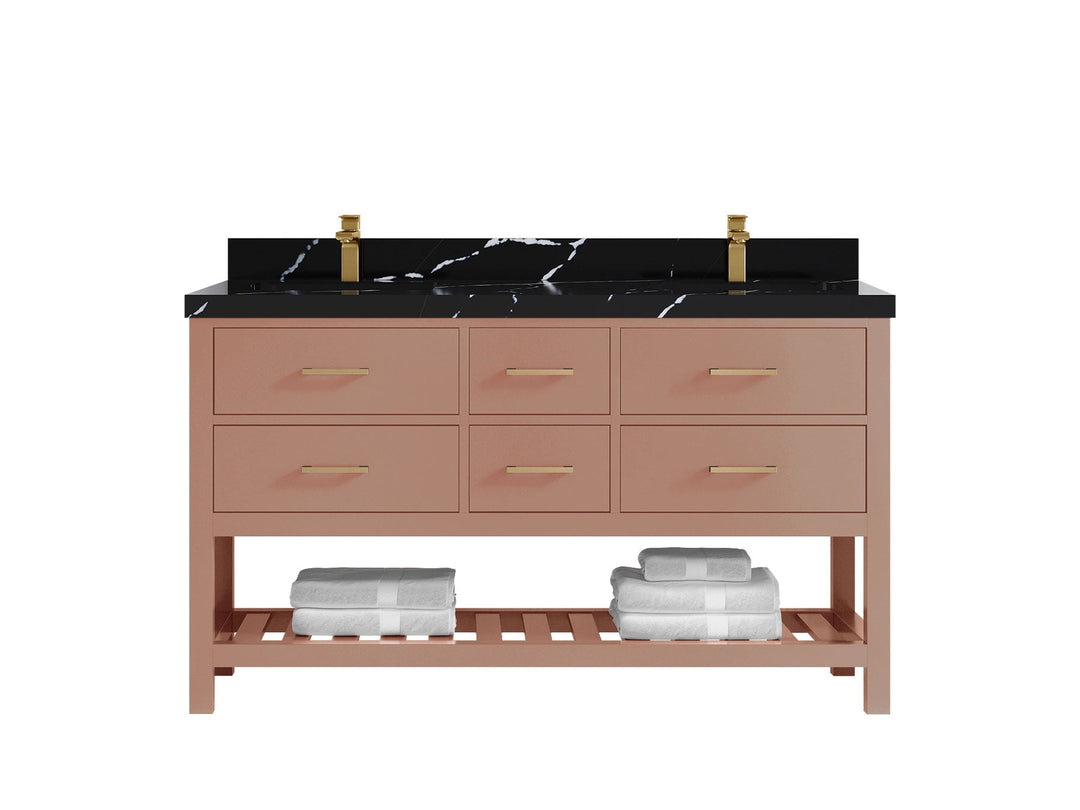 Parker 60 in. W x 22 in. D Double Sink Bathroom Vanity - Willow Bath and Vanity