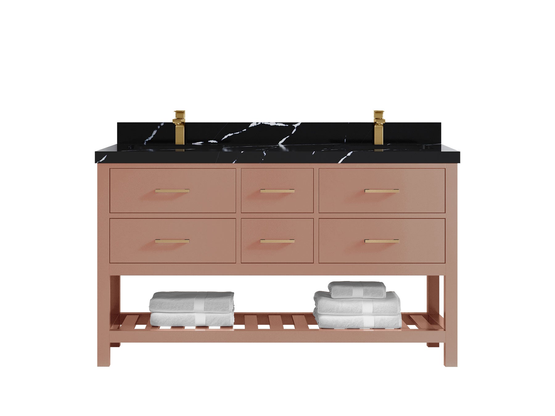 Parker 60 in. W x 22 in. D Double Sink Bathroom Vanity - Willow Bath and Vanity