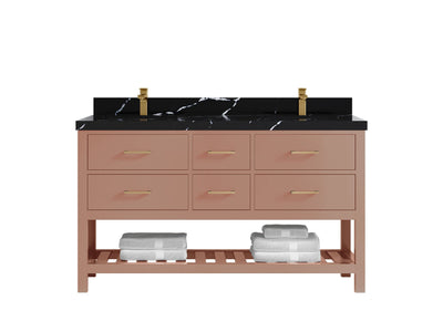 Parker 60 in. W x 22 in. D Double Sink Bathroom Vanity - Willow Bath and Vanity