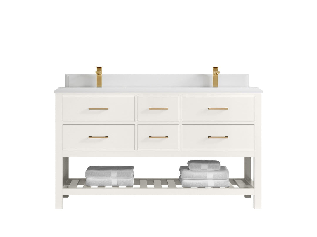 Parker 60 in. W x 22 in. D Double Sink Bathroom Vanity - Willow Bath and Vanity