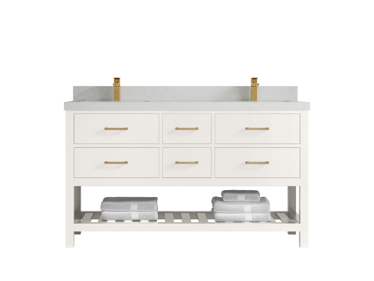 Parker 60 in. W x 22 in. D Double Sink Bathroom Vanity - Willow Bath and Vanity