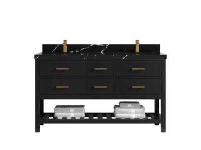 Parker 60 in. W x 22 in. D Double Sink Bathroom Vanity - Willow Bath and Vanity