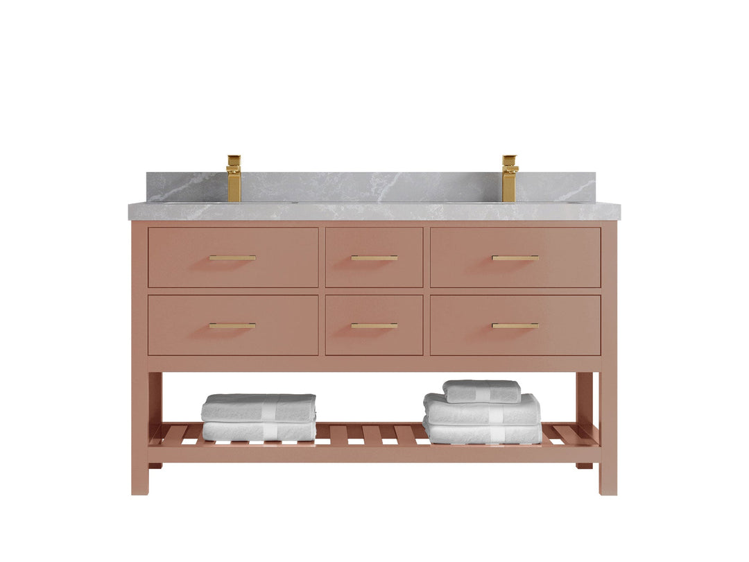 Parker 60 in. W x 22 in. D Double Sink Bathroom Vanity - Willow Bath and Vanity