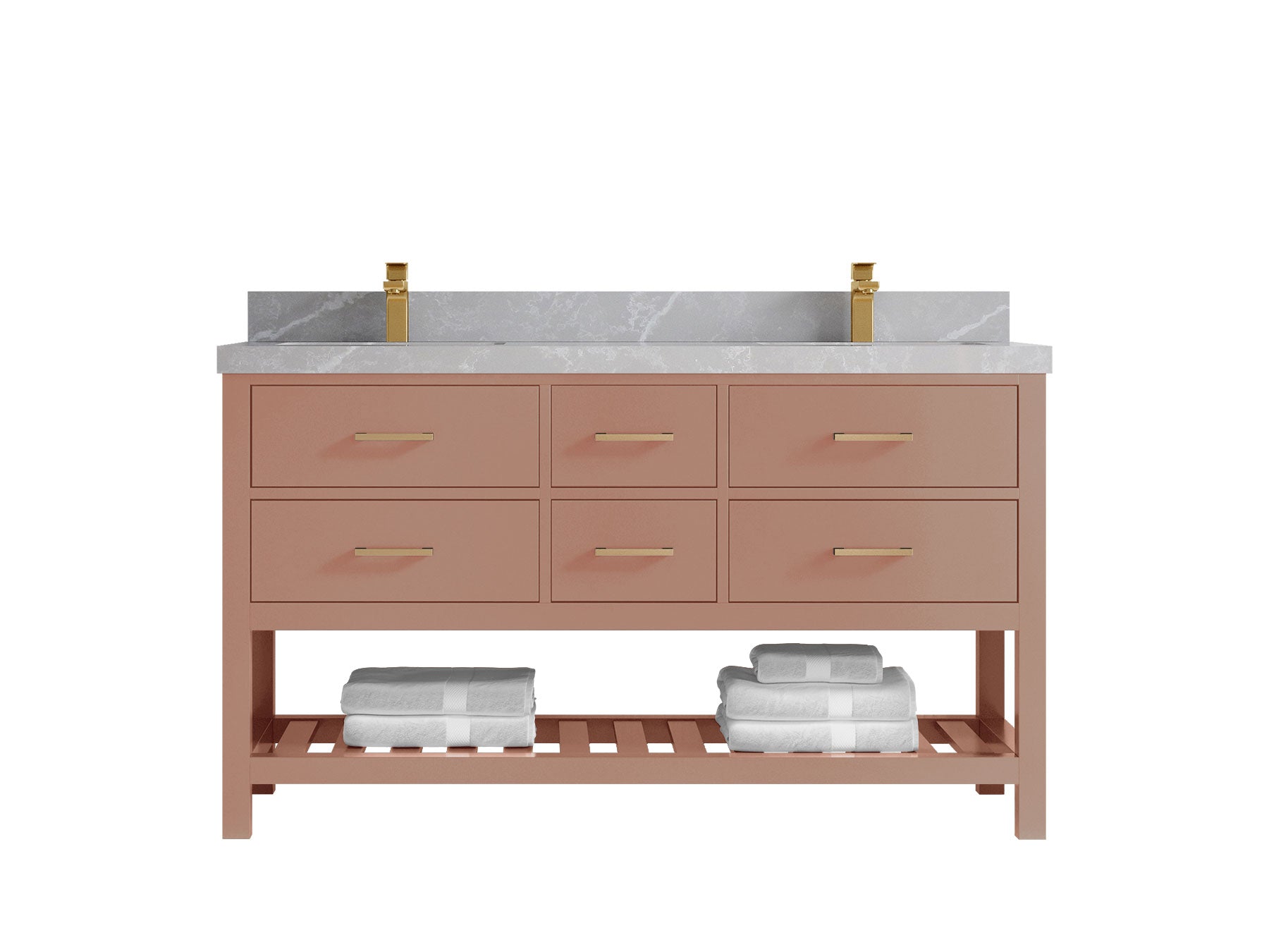 Parker 60 in. W x 22 in. D Double Sink Bathroom Vanity - Willow Bath and Vanity
