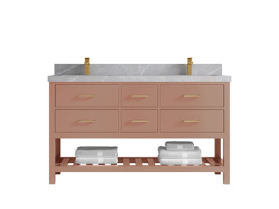 Parker 60 in. W x 22 in. D Double Sink Bathroom Vanity - Willow Bath and Vanity