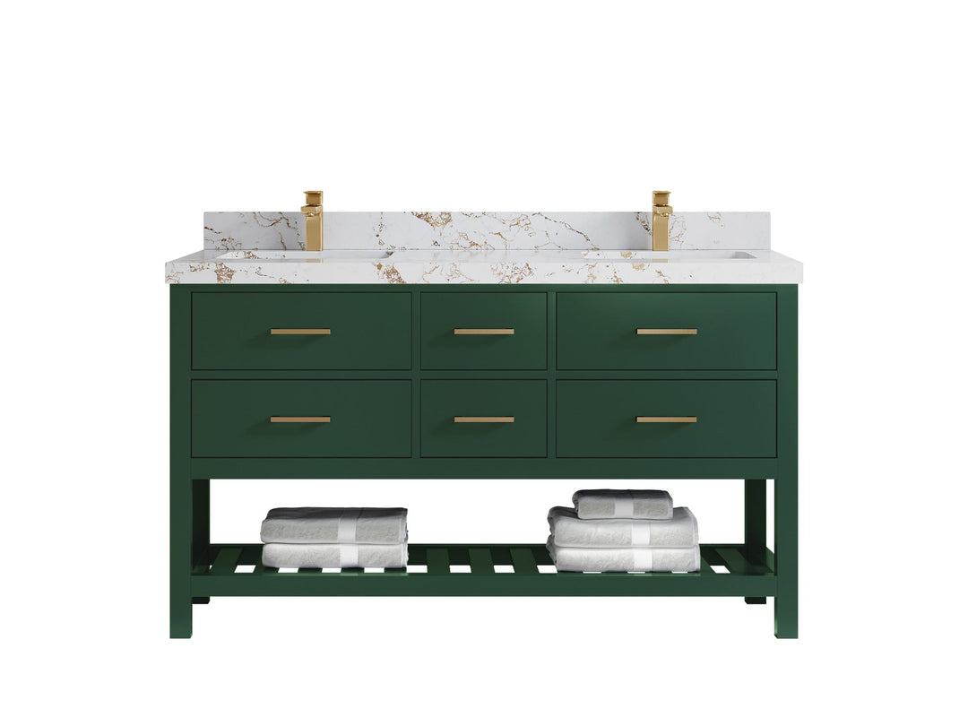 Parker 60 in. W x 22 in. D Double Sink Bathroom Vanity - Willow Bath and Vanity