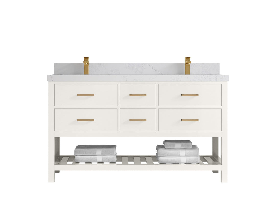 Parker 60 in. W x 22 in. D Double Sink Bathroom Vanity - Willow Bath and Vanity