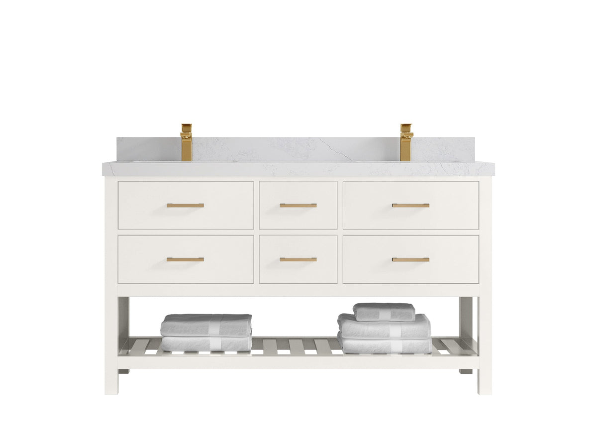 Parker 60 in. W x 22 in. D Double Sink Bathroom Vanity - Willow Bath and Vanity