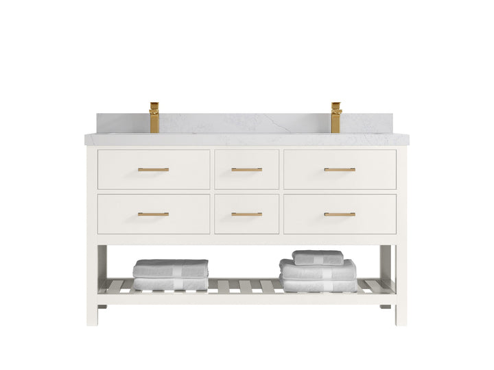 Parker 60 in. W x 22 in. D Double Sink Bathroom Vanity - photo 1