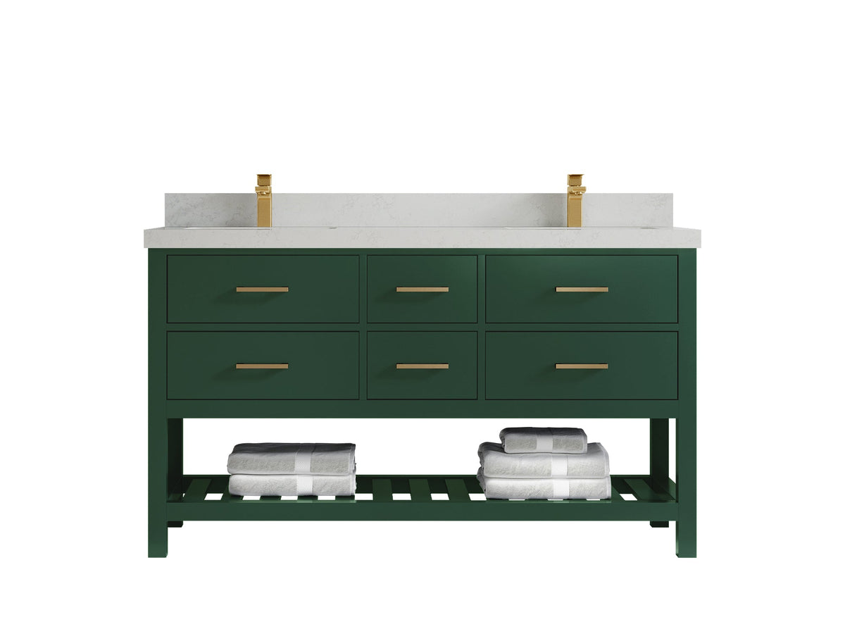 Parker 60 in. W x 22 in. D Double Sink Bathroom Vanity - Willow Bath and Vanity