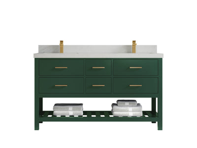 Parker 60 in. W x 22 in. D Double Sink Bathroom Vanity - Willow Bath and Vanity
