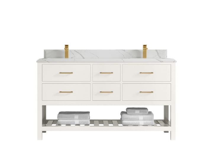 Parker 60 in. W x 22 in. D Double Sink Bathroom Vanity - photo 45