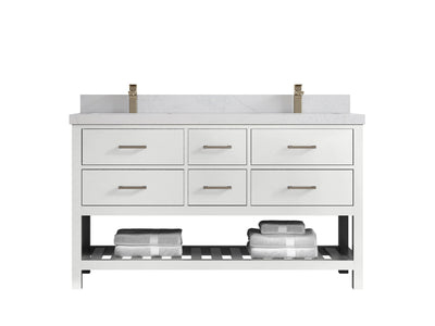 Parker 60 in. W x 22 in. D Double Sink Bathroom Vanity - Willow Bath and Vanity