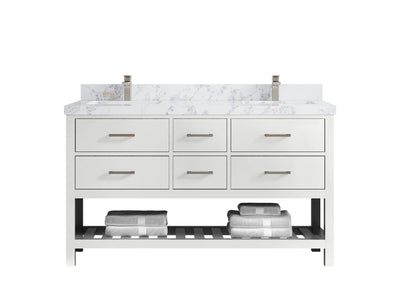Parker 60 in. W x 22 in. D Double Sink Bathroom Vanity - Willow Bath and Vanity