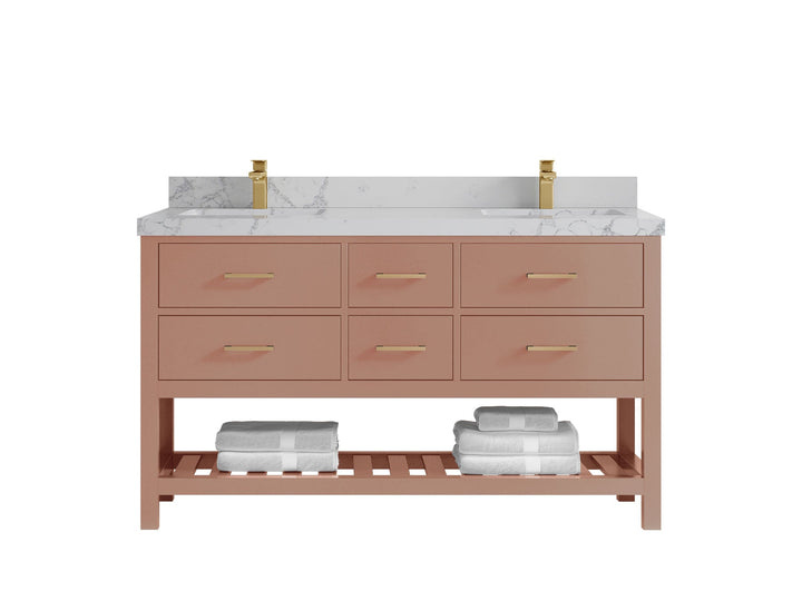 Parker 60 in. W x 22 in. D Double Sink Bathroom Vanity - photo 36