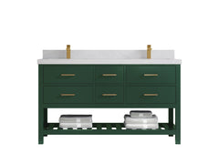 Parker 60 in. W x 22 in. D Double Sink Bathroom Vanity - photo 1