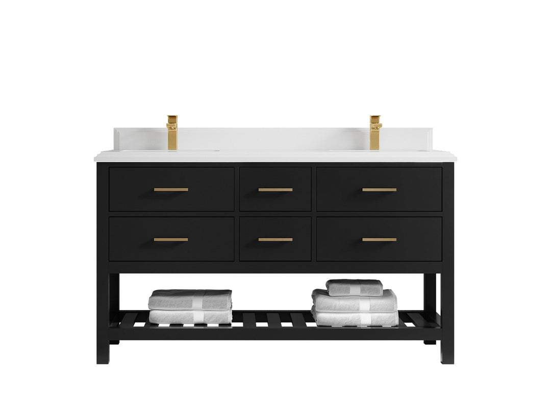 Parker 60 in. W x 22 in. D Double Sink Bathroom Vanity - Willow Bath and Vanity