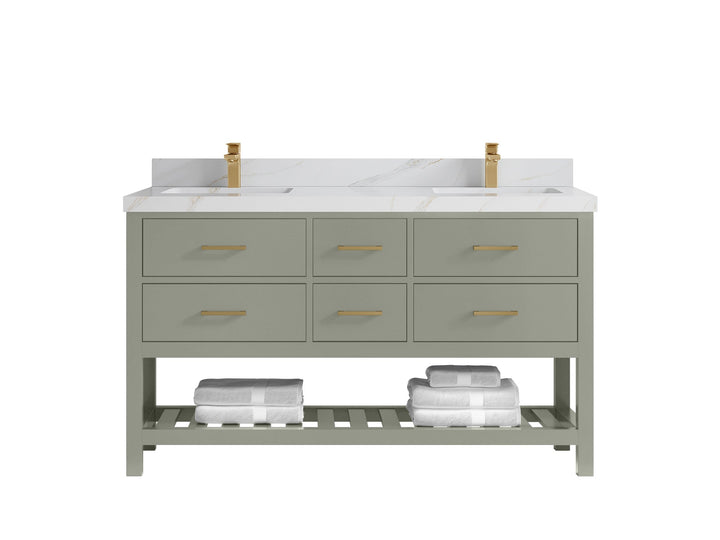 Parker 60 in. W x 22 in. D Double Sink Bathroom Vanity - photo 22