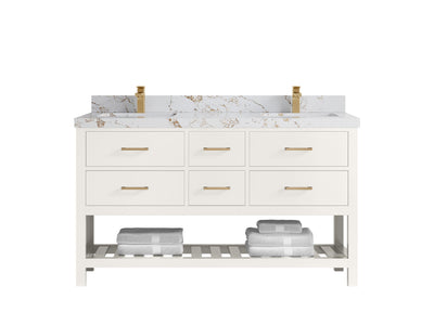 Parker 60 in. W x 22 in. D Double Sink Bathroom Vanity - Willow Bath and Vanity