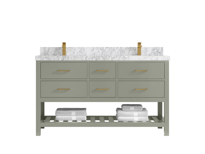 Parker 60 in. W x 22 in. D Double Sink Bathroom Vanity - photo 8