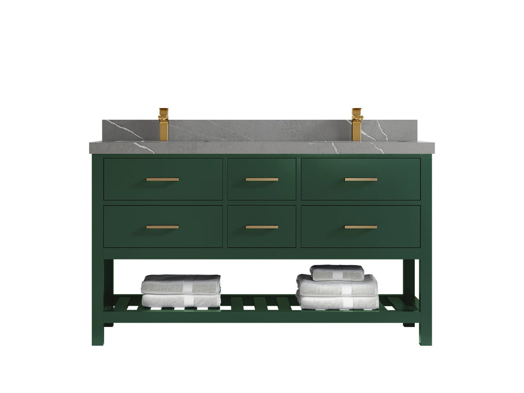 Parker 60 in. W x 22 in. D Double Sink Bathroom Vanity - Willow Bath and Vanity