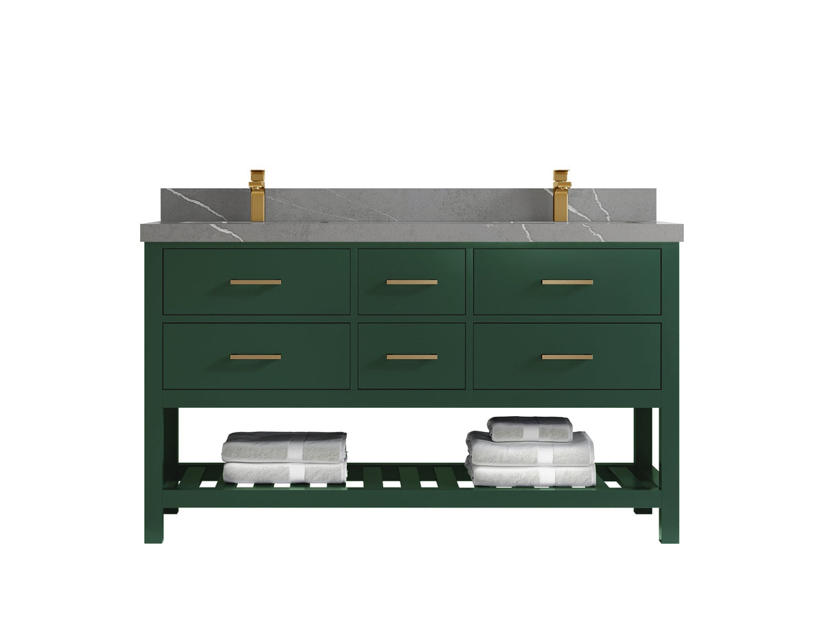 Parker 60 in. W x 22 in. D Double Sink Bathroom Vanity - Willow Bath and Vanity