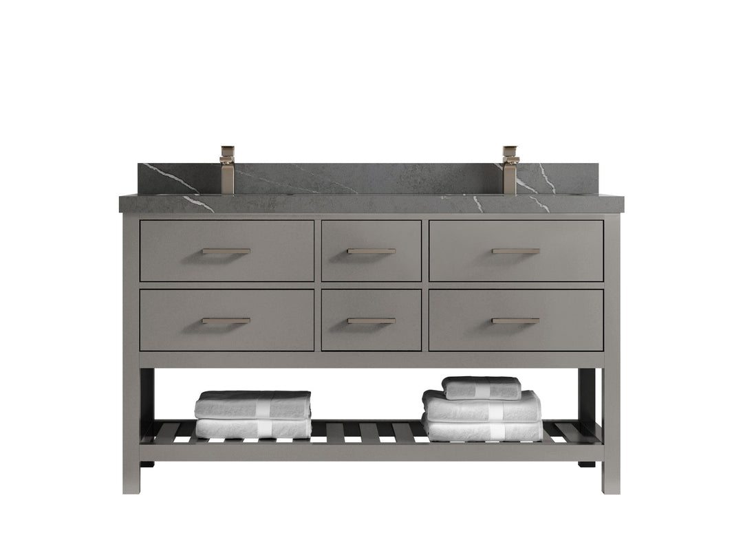 Parker 60 in. W x 22 in. D Double Sink Bathroom Vanity - Willow Bath and Vanity
