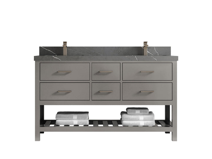 Parker 60 in. W x 22 in. D Double Sink Bathroom Vanity - photo 28