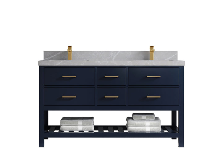 Parker 60 in. W x 22 in. D Double Sink Bathroom Vanity - photo 24