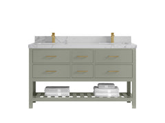 Parker 60 in. W x 22 in. D Double Sink Bathroom Vanity - photo 36