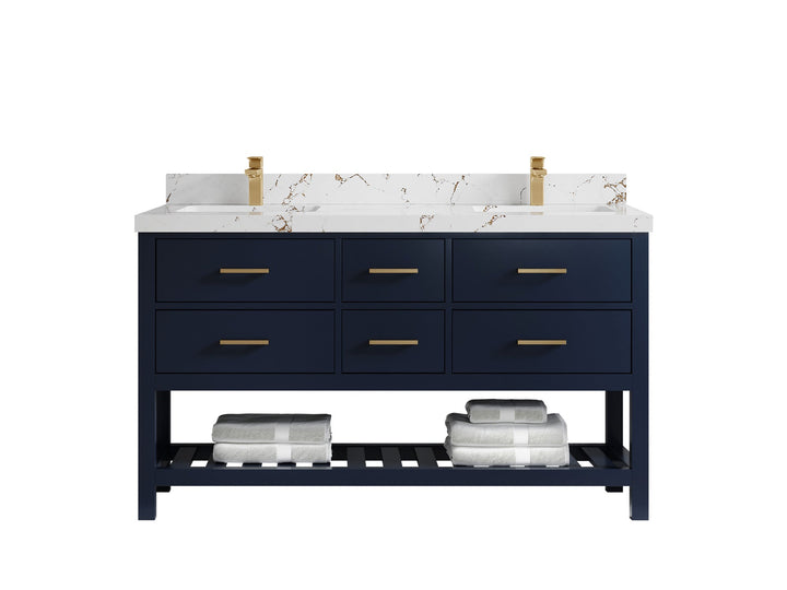 Parker 60 in. W x 22 in. D Double Sink Bathroom Vanity - photo 28