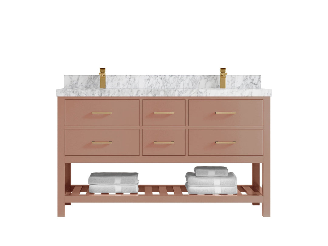 Parker 60 in. W x 22 in. D Double Sink Bathroom Vanity - Willow Bath and Vanity