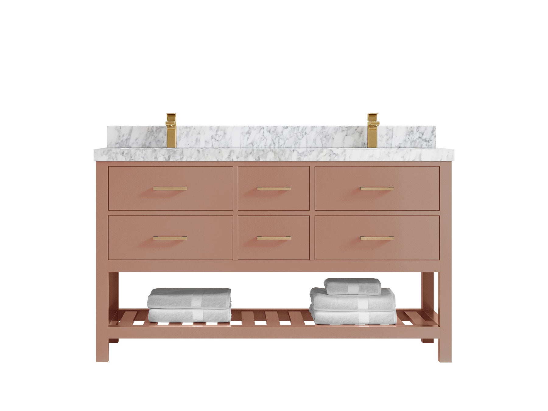 Parker 60 in. W x 22 in. D Double Sink Bathroom Vanity - Willow Bath and Vanity