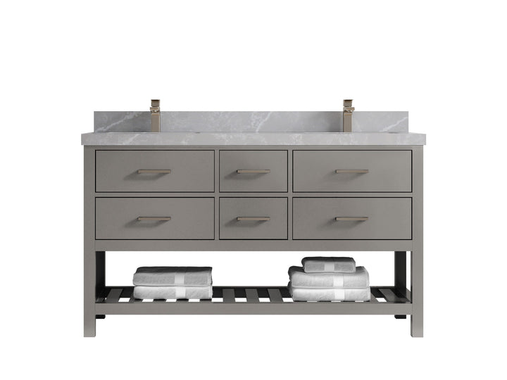 Parker 60 in. W x 22 in. D Double Sink Bathroom Vanity - photo 26